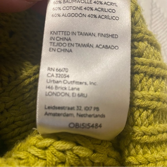 Free People Bell Song Women's Size Small Sweater Oversized Boxy Green in Colour - Picture 10 of 10